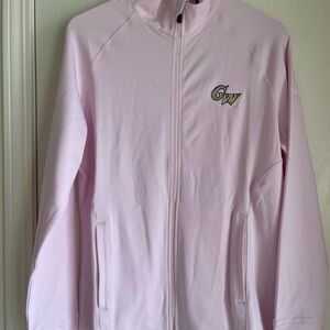 Women's Pink George Washington University golf zip Jacket